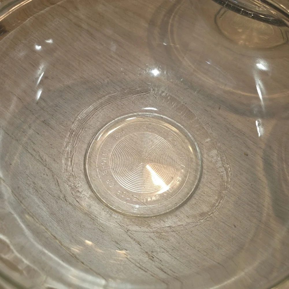 Vtg Pyrex Clear Glass Nesting Mixing Bowl Set 3 Piece 322 323 325 1L 1.5L 2.5L